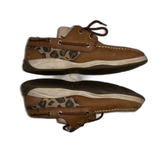 Girl's Cheetah Animal Print Sperry Size 4.5 - Picture 7 of 12